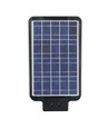 V-Tac 15W LED-Solargassenlampe - Schwarz, inkl. Solarpanel, Sensor, IP65