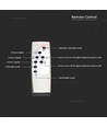 V-Tac 50W LED-Solargassenlampe - Weiß, inkl. Solarpanel, Fernbedienung, IP65