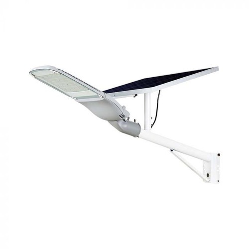 V-Tac 50W LED-Solargassenlampe - Weiß, inkl. Solarpanel, Fernbedienung, IP65