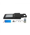 V-Tac 40W LED-Solargassenlampe - Schwarz, inkl. Solarpanel, Fernbedienung, Sensor, IP65