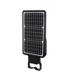 V-Tac 40W LED-Solargassenlampe - Schwarz, inkl. Solarpanel, Fernbedienung, Sensor, IP65