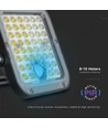 30W Solar LED-Fluter - IP65, Schwarz, inkl. Solarpanel, Fernbedienung, eingebauter Akku