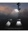 30W Solar LED-Fluter - IP65, Schwarz, inkl. Solarpanel, Fernbedienung, eingebauter Akku