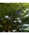 30W Solar LED-Fluter - IP65, Schwarz, inkl. Solarpanel, Fernbedienung, eingebauter Akku