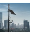 30W Solar LED-Fluter - IP65, Schwarz, inkl. Solarpanel, Fernbedienung, eingebauter Akku