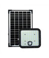 30W Solar LED-Fluter - IP65, Schwarz, inkl. Solarpanel, Fernbedienung, eingebauter Akku