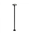 V-Tac 7,5W Solarlampe LED für den Garten - Schwarz, Ø42 cm, Solarpanel, Sensor, IP65