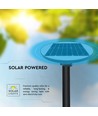 V-Tac 7,5W Solarlampe LED für den Garten - Schwarz, Ø42 cm, Solarpanel, Sensor, IP65