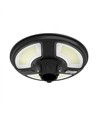 V-Tac 7,5W Solarlampe LED für den Garten - Schwarz, Ø42 cm, Solarpanel, Sensor, IP65