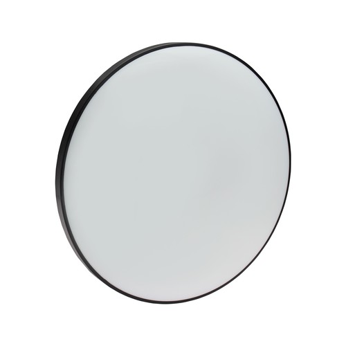 40W LED Deckenleuchte - Ø48,5cm, Höhe: 7cm, weißer Rand, inkl. schwarzem Ring