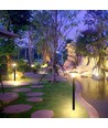 V-Tac 15W LED Solar-Gartenlampe - Schwarz, Ø25,7 cm, Solar, Sensor, IP65