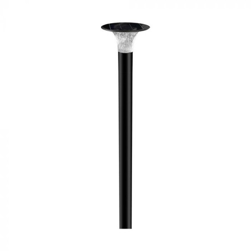 V-Tac 15W LED Solar-Gartenlampe - Schwarz, Ø25,7 cm, Solar, Sensor, IP65