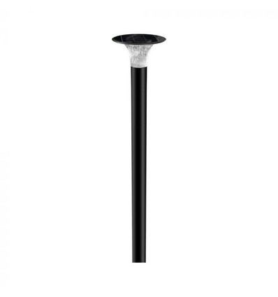 V-Tac 15W LED Solar-Gartenlampe - Schwarz, Ø25,7 cm, Solar, Sensor, IP65