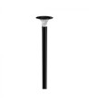 V-Tac 15W LED Solar-Gartenlampe - Schwarz, Ø25,7 cm, Solar, Sensor, IP65