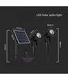 V-Tac 2x1,2W Solarlampen LED - Schwarz, mit Erdspieß, IP65