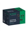 V-Tac 2x1,2W Solarlampen LED - Schwarz, mit Erdspieß, IP65