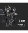 V-Tac 3x1,2W Solarlampen LED - Schwarz, mit Erdspieß, IP65