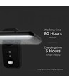 15W Solar-Wandleuchte LED - IP65, schwarz, Sensor