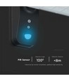 15W Solar-Wandleuchte LED - IP65, schwarz, Sensor