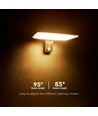 15W Solar-Wandleuchte LED - IP65, schwarz, Sensor