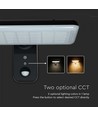 15W Solar-Wandleuchte LED - IP65, schwarz, Sensor