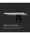 15W Solar-Wandleuchte LED - IP65, schwarz, Sensor