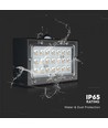 3W Solar-Wandleuchte LED - IP65, schwarz, Sensor