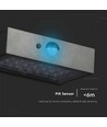 3W Solar-Wandleuchte LED - IP65, schwarz, Sensor