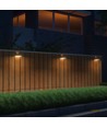 3W Solar-Wandleuchte LED - IP65, schwarz, Sensor