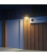 3W Solar-Wandleuchte LED - IP65, schwarz, Sensor
