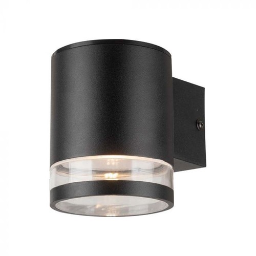 0,55W Solar-Wandleuchte LED - IP54, Schwarz