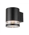 0,55W Solar-Wandleuchte LED - IP54, Schwarz