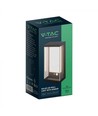 1W Solar-Wandleuchte LED - IP54, schwarz, Sensor