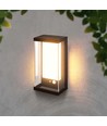 1W Solar-Wandleuchte LED - IP54, schwarz, Sensor