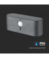 2,5W Solar-Wandleuchte LED - IP54, Sensor, verstellbarer Abstrahlwinkel