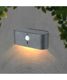 2,5W Solar-Wandleuchte LED - IP54, Sensor, verstellbarer Abstrahlwinkel