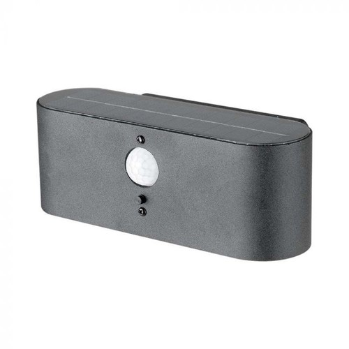 2,5W Solar-Wandleuchte LED - IP54, Sensor, verstellbarer Abstrahlwinkel