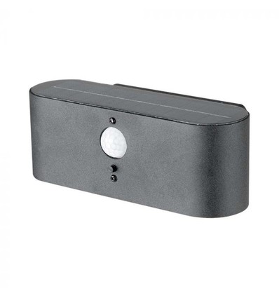 2,5W Solar-Wandleuchte LED - IP54, Sensor, verstellbarer Abstrahlwinkel