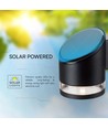 1W LED Wandleuchte - IP54, rund, schwarz, Solar