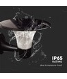 15W Solar-Wandleuchte LED - IP65, schwarz, Sensor