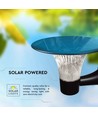 15W Solar-Wandleuchte LED - IP65, schwarz, Sensor