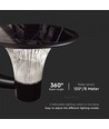 15W Solar-Wandleuchte LED - IP65, schwarz, Sensor