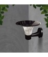 15W Solar-Wandleuchte LED - IP65, schwarz, Sensor