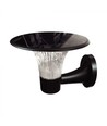 15W Solar-Wandleuchte LED - IP65, schwarz, Sensor