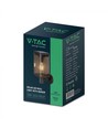 2,5W LED-Wandleuchte - IP54, schwarz, Sensor, Solar