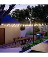 V-Tac Solar-Lichterkette mit 10 Stück 0,5W Lampen - 12 Meter, Fernbedienung, IP44, inkl. Lichtquelle