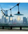 V-Tac Solar-Lichterkette mit 15 Stück 0,2W Lampen - 15 Meter, IP44, inkl. Leuchtmittel