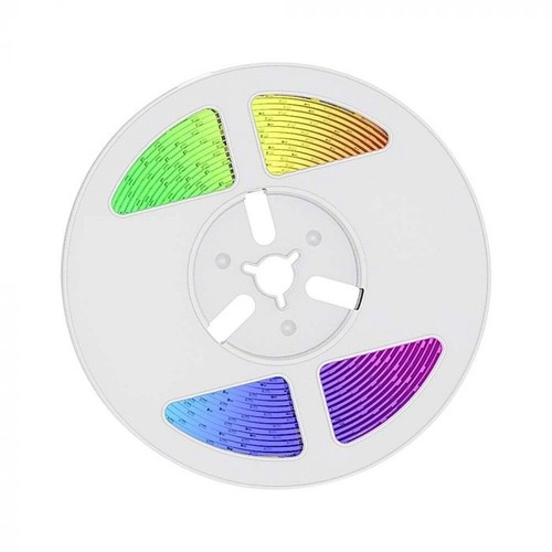 V-Tac 1,2W LED Solar RGB-Strip - 5 Meter, Fernbedienung, IP67