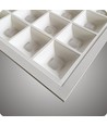 60x60 LED-Panel Raster, 36W - 110lm/w, UGR16, RA90, Philips-Treiber, flicker free, weißer Rahmen