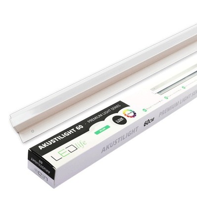 60 cm LED Troldtekt-Schiene - 19W, Akustilight, versenkt, 24V